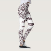 Rode Wijn Mandala Leggings (Rechts)