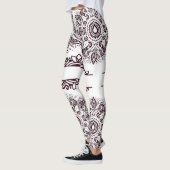 Rode Wijn Mandala Leggings (Links)