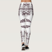 Rode Wijn Mandala Leggings (Achterkant)