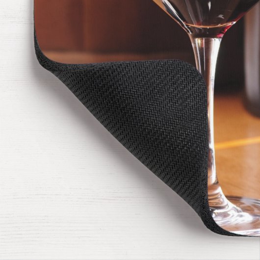 Rode wijn muismat (Hoek)