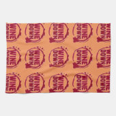 Rode wijn neer afdrukken theedoek (Horizontaal)