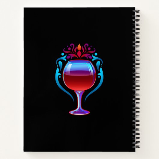Rode wijn  notitieboek (Achterkant)
