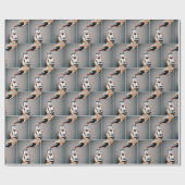 Rode wijn op een smartphone cadeaupapier (Vlak)