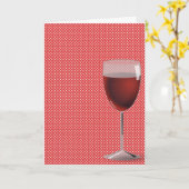 rode wijn op poolstippen kaart (Gele Bloem)