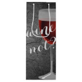 rode wijn op rots wijn cadeautas (Voorkant)