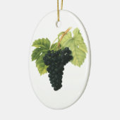  rode wijn, organisch wijndruivencluster, voedings keramisch ornament (Links)
