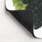  rode wijn, organisch wijndruivencluster, voedings muismat (Hoek)