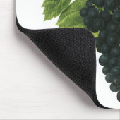  rode wijn, organisch wijndruivencluster, voedings muismat (Hoek)