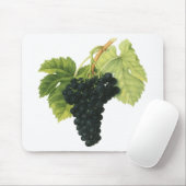  rode wijn, organisch wijndruivencluster, voedings muismat (Met muis)