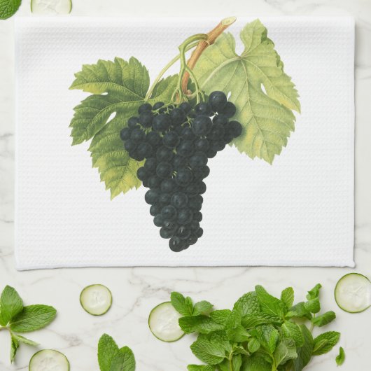  rode wijn, organisch wijndruivencluster, voedings theedoek (Gevouwen)