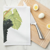  rode wijn, organisch wijndruivencluster, voedings theedoek (Quarter Fold)