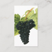  rode wijn, organisch wijndruivencluster, voedings visitekaartje (Achterkant)