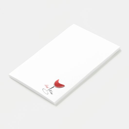 Rode wijn post-it® notes (Schuin)