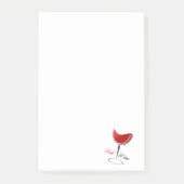 Rode wijn post-it® notes (Voorkant)