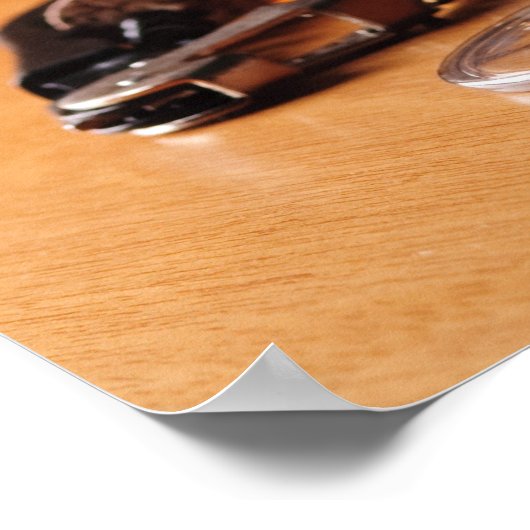 Rode wijn poster (Hoek)