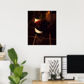 Rode wijn poster (Thuiskantoor)