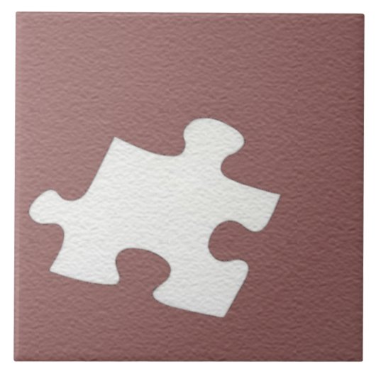 Rode wijn Puzzle Piece-Tegel Tegeltje (Voorkant)