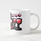 Rode wijn rode valentijn grote koffiekop (Rechts)