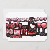 Rode wijn rode valentijn kaart (Voorkant)