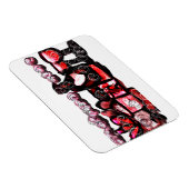 Rode wijn rode valentijn magneet (Rechterzijde)