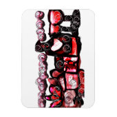 Rode wijn rode valentijn magneet (Verticaal)