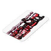 Rode wijn rode valentijn magneet (Linkerzijde)