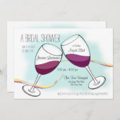 Rode wijn roosteren bril Vrijgezellenfeest Kaart (Voorkant / Achterkant)