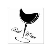 Rode wijn rubberstempel (Afrduk)