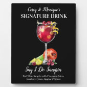 Rode Wijn Sangria • PERSONALISEER deze drank Fotoplaat (Voorkant)