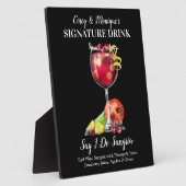 Rode Wijn Sangria • PERSONALISEER deze drank Fotoplaat (Zijkant)