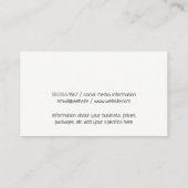 Rode wijn spatten en vaten visitekaartje (Achterkant)