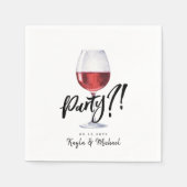 Rode wijn | Speciale feestdag Servet (Voorkant)