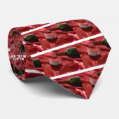 Rode wijn stropdas (Opgerold)