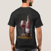 Rode wijn t-shirt (Achterkant)