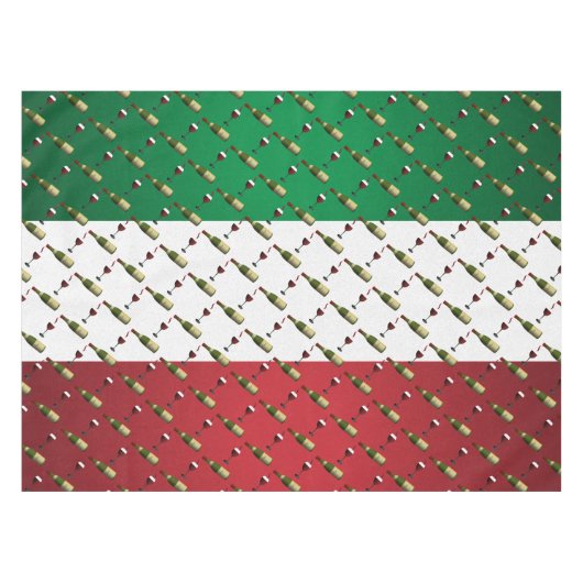 Rode wijn tafelkleed (Voorkant (Horizontaal))