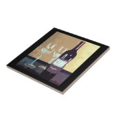 Rode wijn tegeltje (Zijkant)