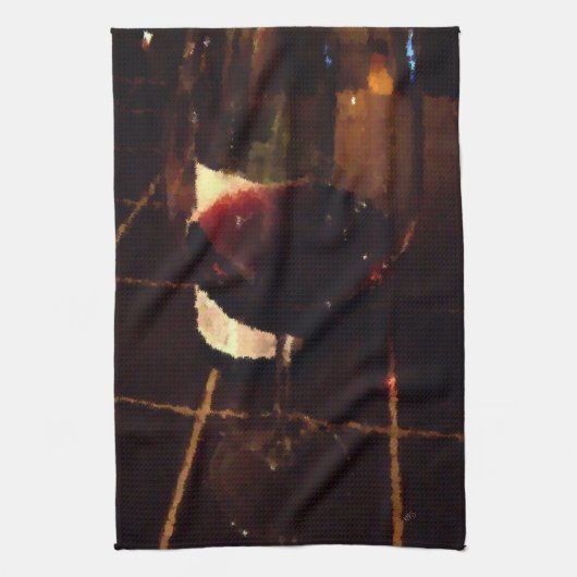 Rode wijn theedoek (Verticaal)