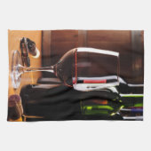 Rode wijn theedoek (Horizontaal)