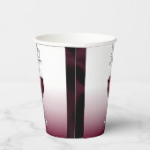 Rode wijn thema kerst papieren bekers (Rechts)