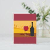 Rode wijn Toscane Briefkaart (Staand voorkant)