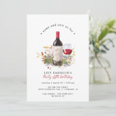 Rode Wijn Wildbloemen | Schattig elke leeftijd Vol Kaart (Staand voorkant)