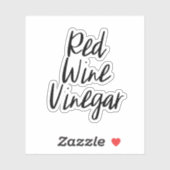 Rode wijnazijn Opslag Sticker (Vel)
