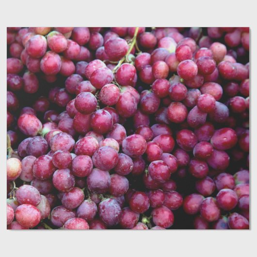 Rode wijndruiven cadeaupapier (Vlak)