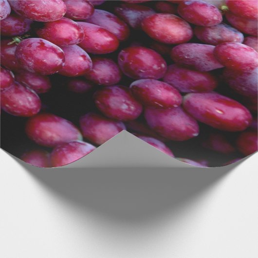 Rode wijndruiven cadeaupapier (Hoek)