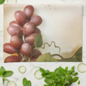 Rode Wijndruiven Kurk Schroef Keuken Schotel Handd Theedoek (Gevouwen)