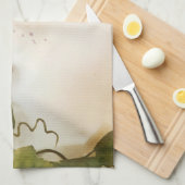 Rode Wijndruiven Kurk Schroef Keuken Schotel Handd Theedoek (Quarter Fold)