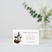  rode wijndruiven visitekaartje (Staand voorkant)