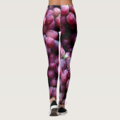 Rode wijndruiven: weelderige achtergrond. leggings (Achterkant)