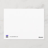 Rode wijnflessen briefkaart (Achterkant)