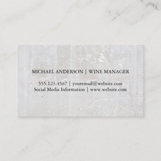 Rode wijnflessen | Winnerij Visitekaartje (Achterkant)